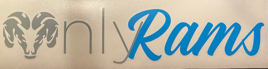Only Rams Decal