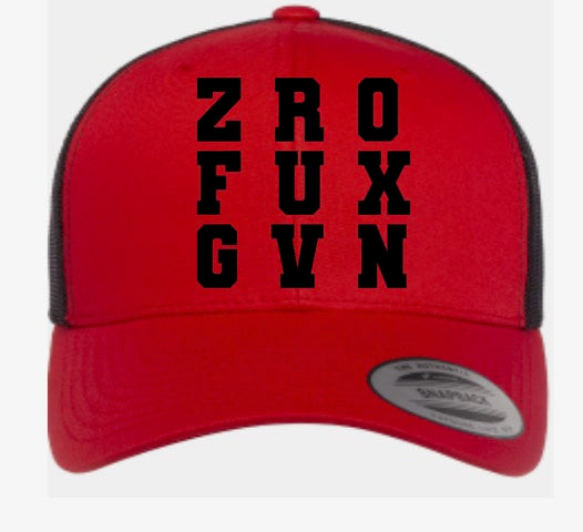ZRO FUX GVN (Snap back)